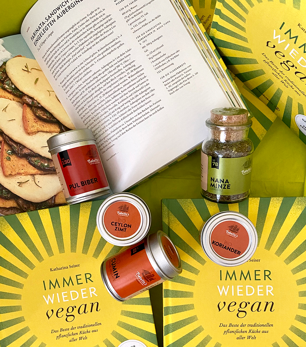 Vegane Genüsse Geschenkset - mit Buch "Immer wieder Vegan"